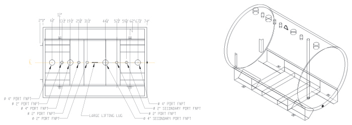 Oil Tank Sticking Chart